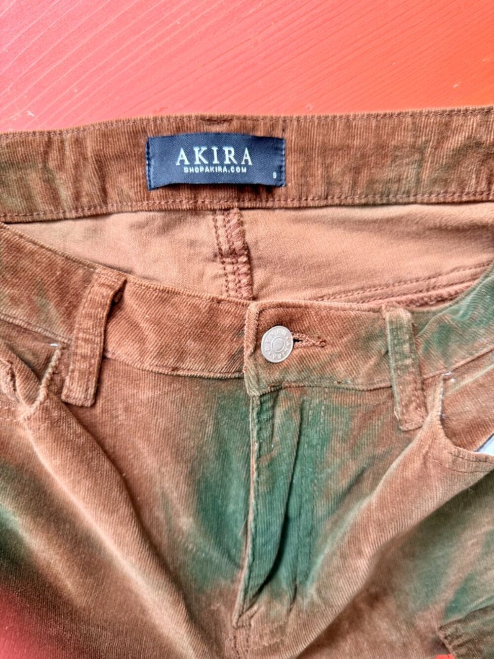AKIRA Ozuna Corduroy Cargo Pants - Picture 4 of 8